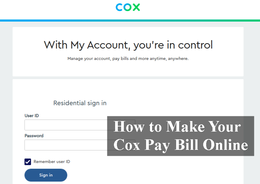 How to Make Your Cox Pay Bill Online