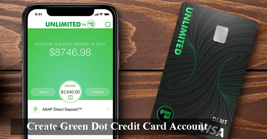 Create Green Dot Credit Card Account