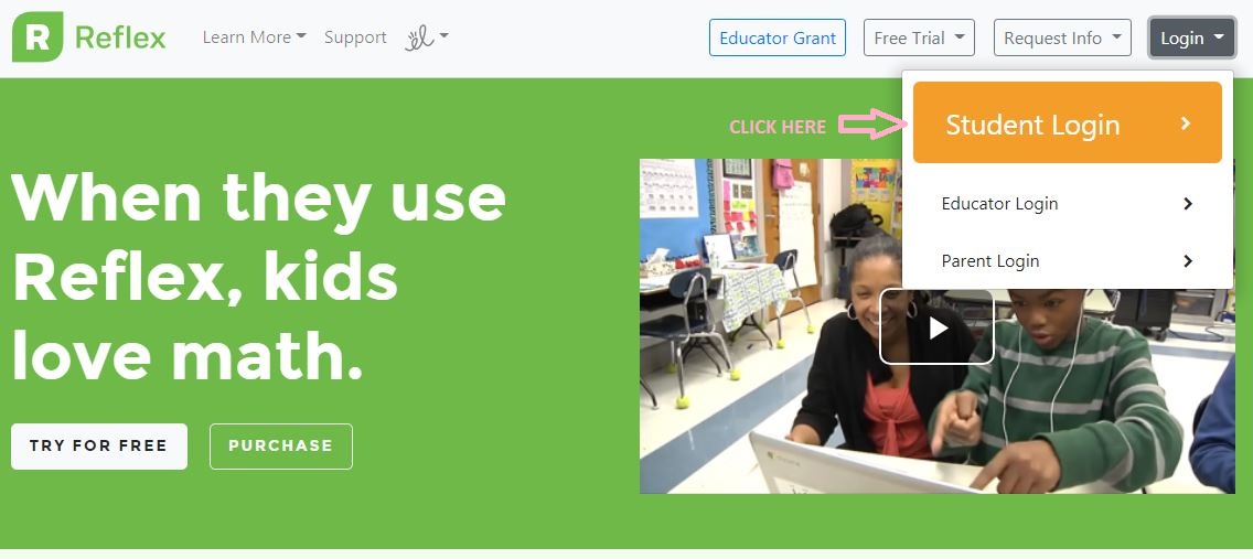 Sign in to Your Reflex Math Account